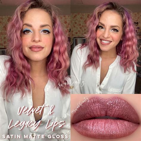 Velvet Legacy Lips LipSense ombré with Satin Matte Gloss