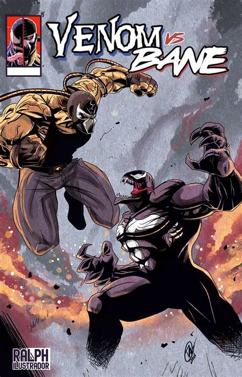 Artstation Venom Vs Bane Ralph Flores Deathstroke Comics Drawing