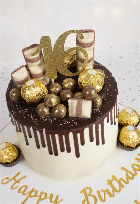 Sweet sixteen theme cakes can be of any type. Chocolate Drip Cake - Cakey Goodness