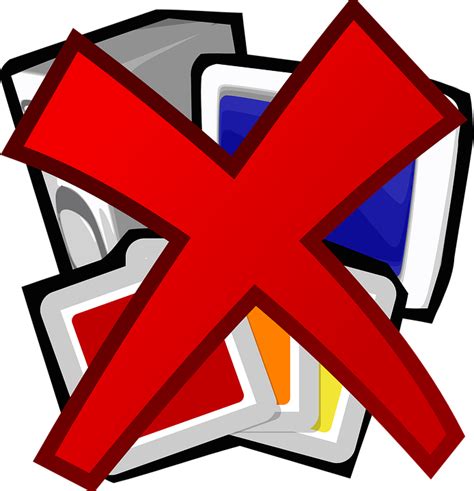 Delete Remove Program Free Vector Graphic On Pixabay