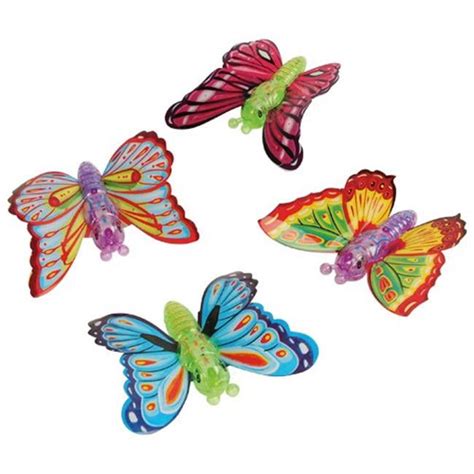 Us Toy 4396 Wind Up Butterflies Pack Of 12