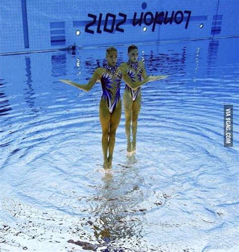 Synchronized Swimming Upside Down Gag
