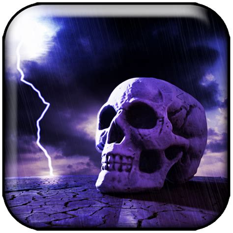 Lightning Skull Interactive Live Wallpaper Amazones Apps Y Juegos