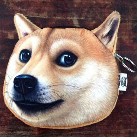 Cute 3d Dog Face Coin Purse Animal Hug