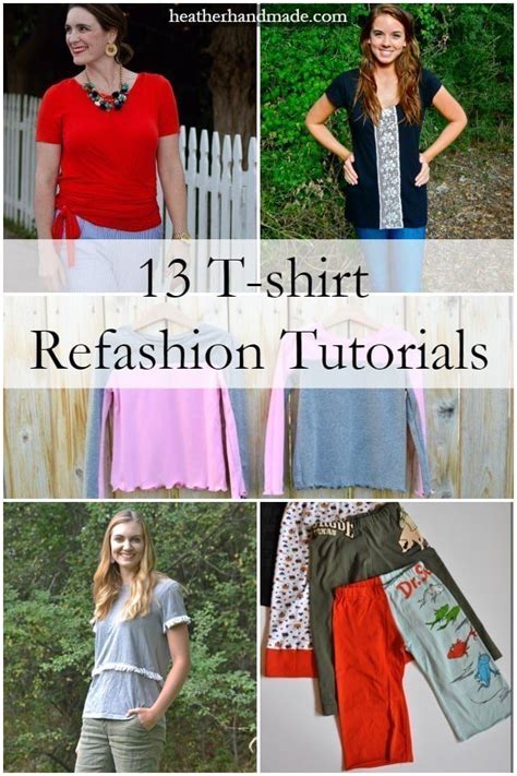 14 T Shirt Refashion Tutorials • Heather Handmade
