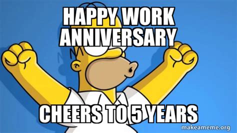 Here are some fabulous 40+ happy work anniversary meme that you can send to your coworkers, colleagues or friends to make their day memorable and smiling. 5 Year Work Anniversary Meme : Happy Work Anniversary 101 ...