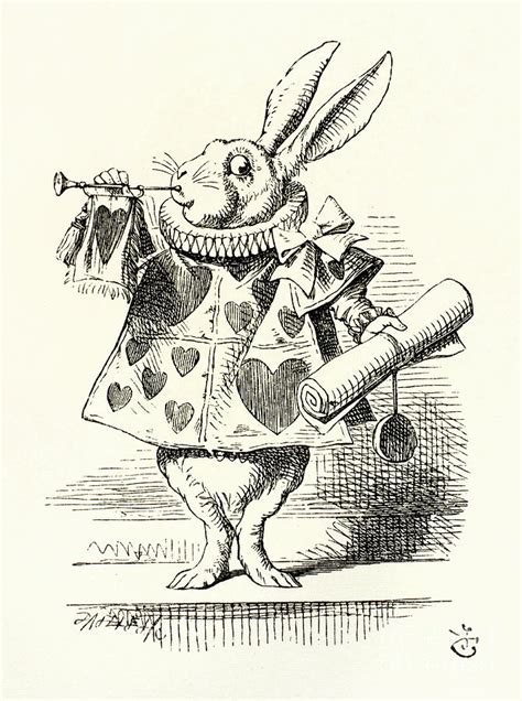 How To Draw The Rabbit From Alice In Wonderland