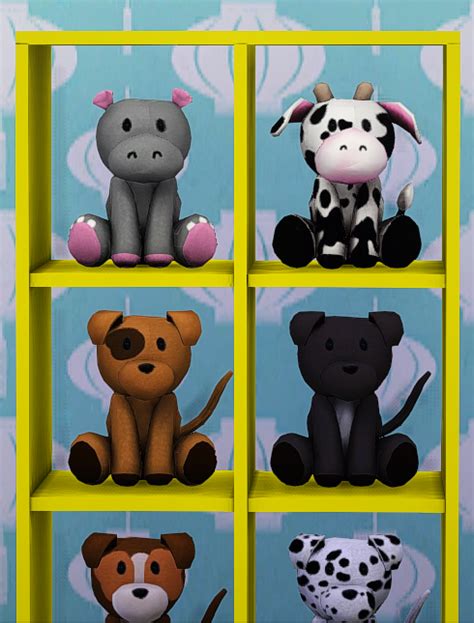 The Sims 4 Teanmoon Cuddly Stuffed Animals Buy Mode New Objects
