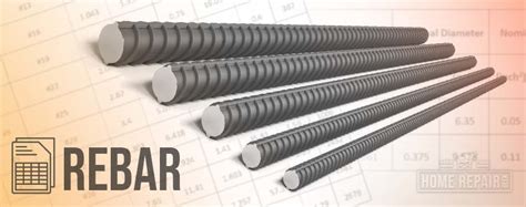 Rebar Size Chart With Explanations For Sizes Types Grades Home Repair Geek