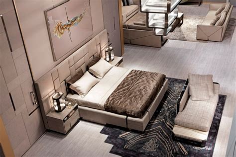 High End Contemporary Bedroom Furniture Extravagant Leather High End