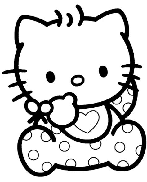 Coloriage Hello Kitty à Imprimer