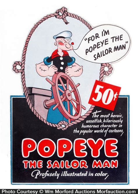 Vintage Popeye Sign • Antique Advertising