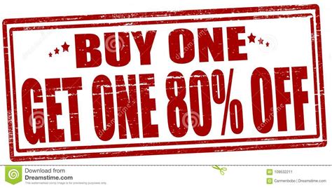 Buy One Get One Stock Illustration Illustration Of Purchase 109532211