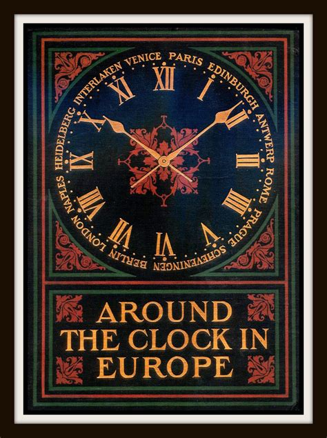 Vintage Book Cover Around The Clock In By Rosiesvintagepress Vintage
