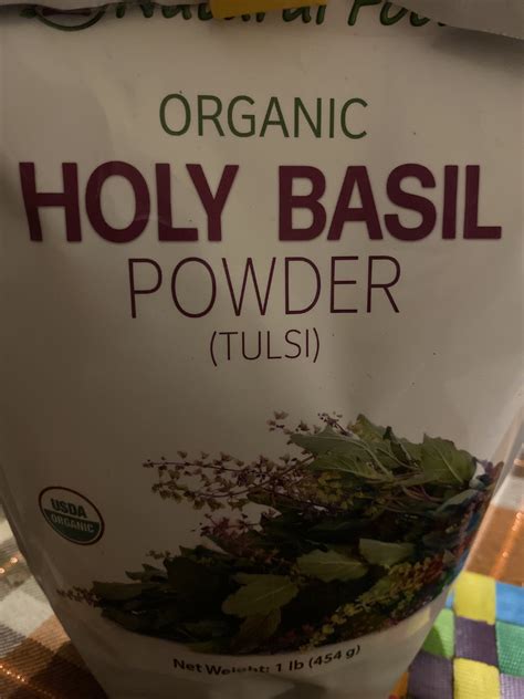 Holy Basil Powder Tulsi Organic Nutrition Facts Uses And History