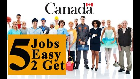 Top 5 Jobs Easy To Get In Canada Youtube