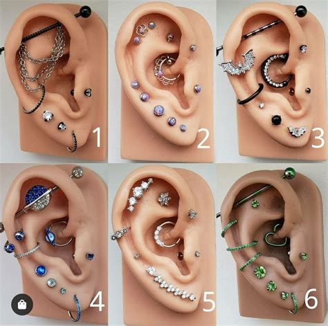 Pin by Tina Borges on ʝɛաɛʟʀʏ Cool ear piercings Piercings Ear piercings