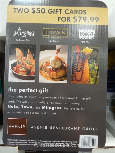 23 restaurant gift card deals. Avenir Restaurant Group (Nola, Town, Milagros) Discount ...