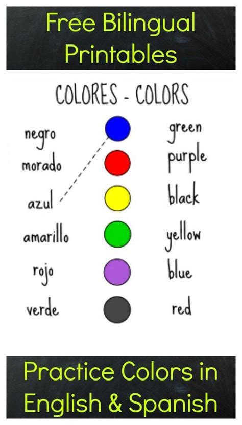 Free printables to practice colors in Spanish | Spanish lessons for