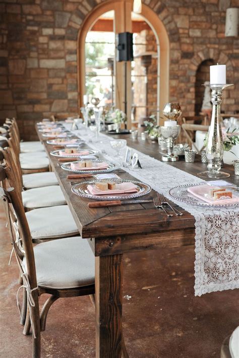 We did not find results for: Rustic Wooden Farm Tables with Lace Runners