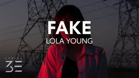 Lola Young Fake Lyrics Youtube