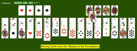 Crescent Solitaire Play Online Solitaire