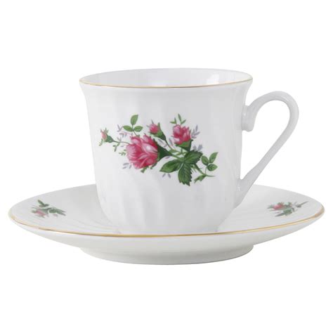 Vintage Rose Porcelain Tea Cup And Saucer Set Of 6 Xícaras Pintadas Decoração Mesa