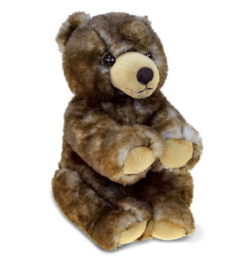 Dollibu Plush Grizzly Bear Stuffed Animal Soft Huggable Sitting Brown