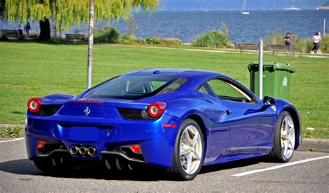 Baby Blue Ferrari 458 Italia Viewing Gallery