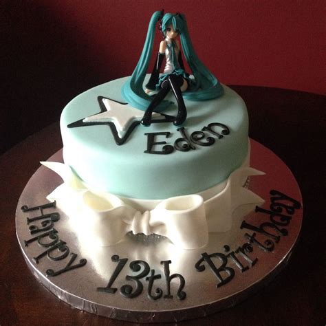 Hatsune Miku Birthday Cake Anime Cake Creative Birthday Cakes