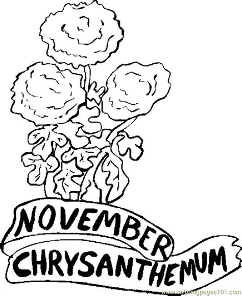 Maybe you would like to learn more about one of these? 11 November Chrysanthemum 1 Coloring Page - Free Flowers ...