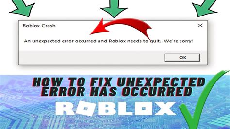 Roblox Crash After Byfron Update An Unexpected Error Occurred And