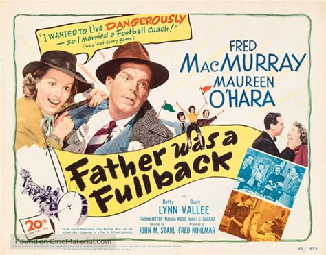 Father Was A Fullback 1949 Movie Poster