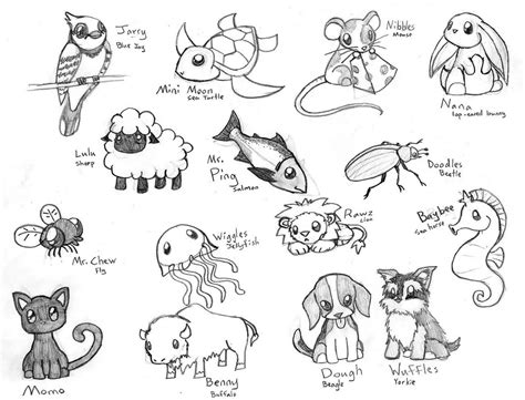 Pencil Cute Animals To Draw Easy