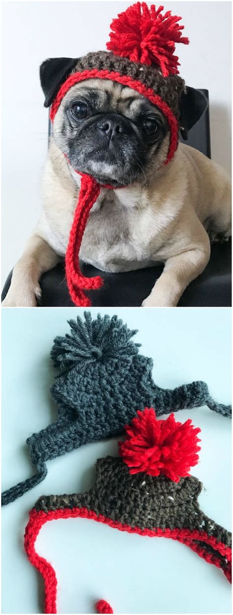 The Cutest Crochet Christmas Dog Hats The Whoot Crochet Dog Clothes
