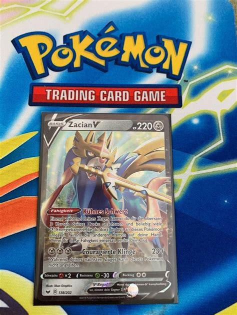 Pokémon futsal collection • champion's path vivid voltage: Pokemon Karte Zacian V kaufen auf Ricardo