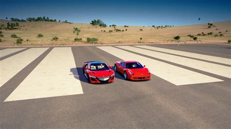 Maybe you would like to learn more about one of these? 2017 Acura NSX vs Ferrari 458 ITALIA Drag Race | Forza Horizon 3 - YouTube