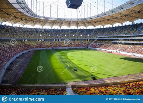 aˈrena nat͡sjoˈnalə) is a retractable roof football stadium in bucharest, romania, which opened in 2011, on the site of the original stadionul național, which was demolished from 2007 to 2008. Overview Of The National Arena Stadium In Bucharest On A ...