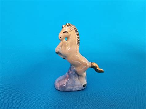 Porcelain Horse Pottery Horse Figurine Small Horse Figurine Etsy