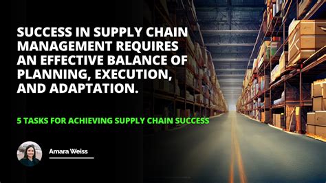 5 Tasks For Achieving Supply Chain Success Iienstitu