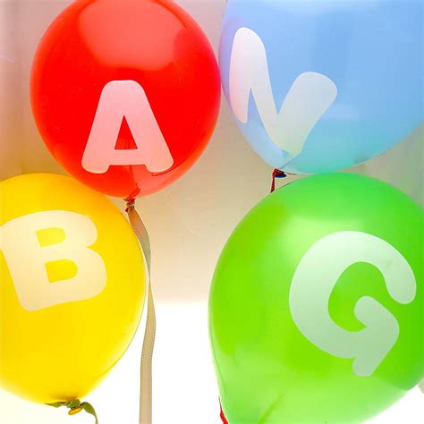 Personalised Letter Balloons By Letteroom