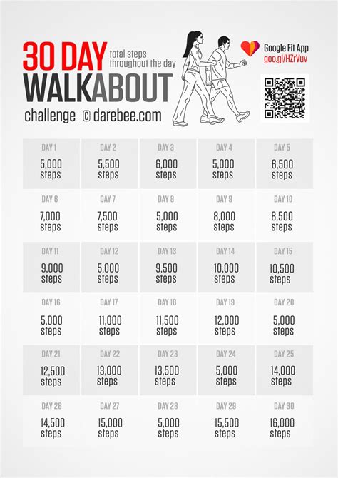 Walking Challenge Walking Plan 30 Day Workout Challenge Workout Plan