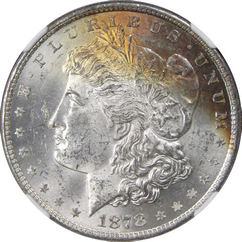 1878 8tf 1 Morgan Silver Dollar Us Coin Ms 62 Ngc Ebay