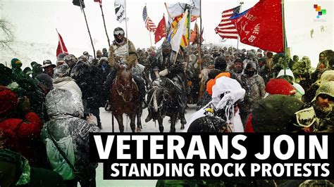 Veterans Join Standing Rock Protests Youtube
