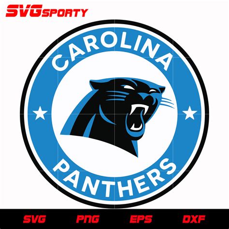 Carolina Panthers Circle Logo 3 Svg Nfl Svg Eps Dxf Png Digital F