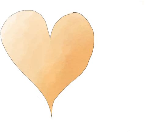 Download Orange Heart Heart Png Image With No Background
