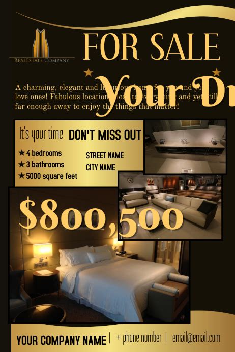 Copy Of Real Estate Poster Template Postermywall