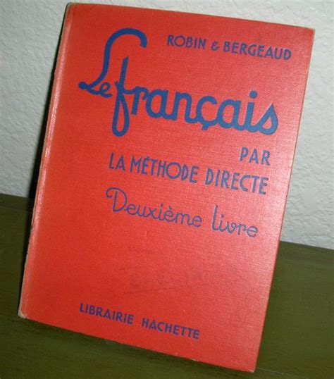 Vintage Red French Lessons Book 1951 Francais Par La Methode Etsy