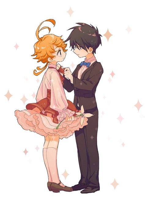 50 drawings on pixiv, japan. Emma and Ray, by Pixiv Id 6709556 | Neverland, Anime ...