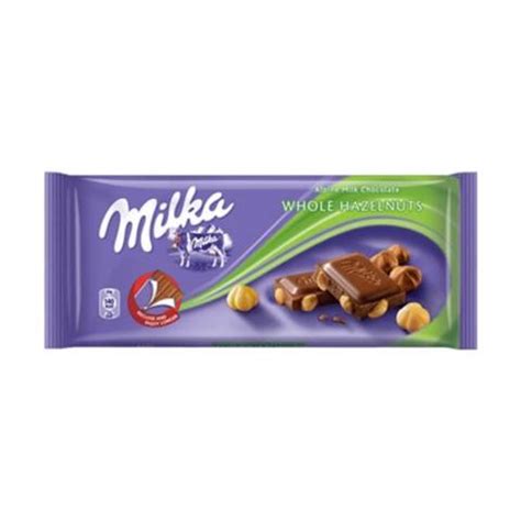 Milka Whole Hazelnut Chocolate Bar 100g Bionatura Bilbayt Com